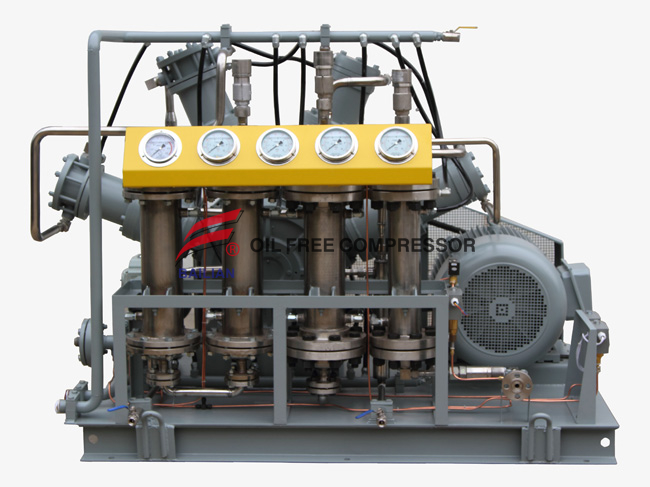 high pressure oil free argon gas compressor in car