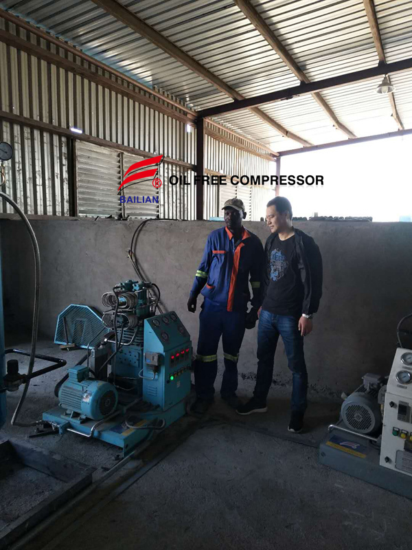 Bailian High pressure oxygen compressor service at Zimbabwe(5)
