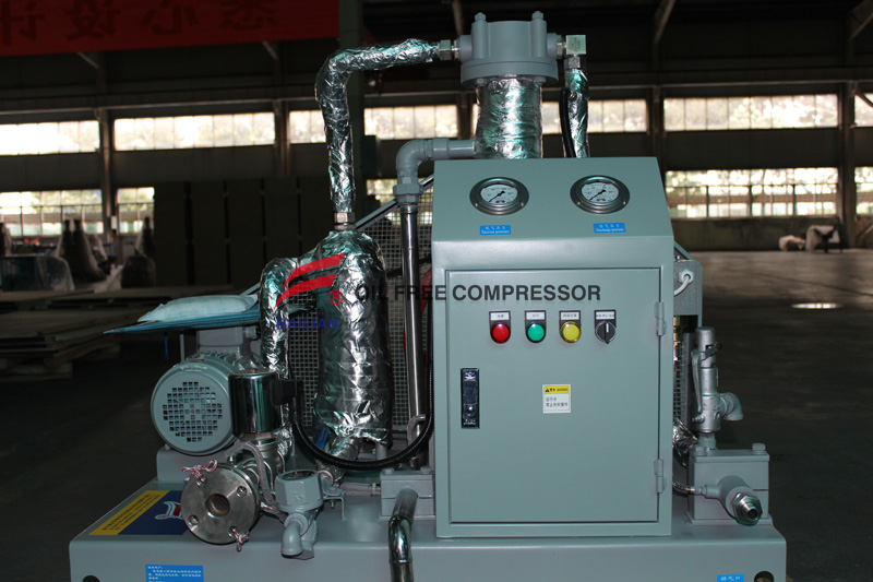 Oil Free Water Steam Gas Compressor Oilless for Closing Devices Manufacturer
