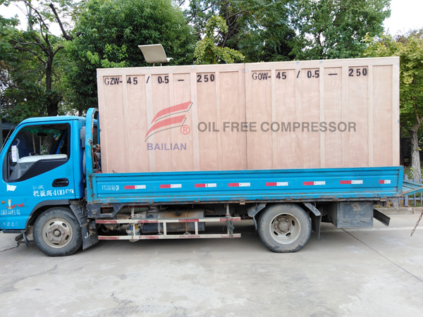 Bailian Oil free high pressure oxygen compressor and nitrogen compressor for Spain customer 2