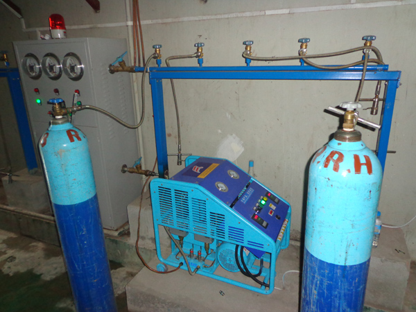 3M3 oxygen compressor, Myanmar customer work site