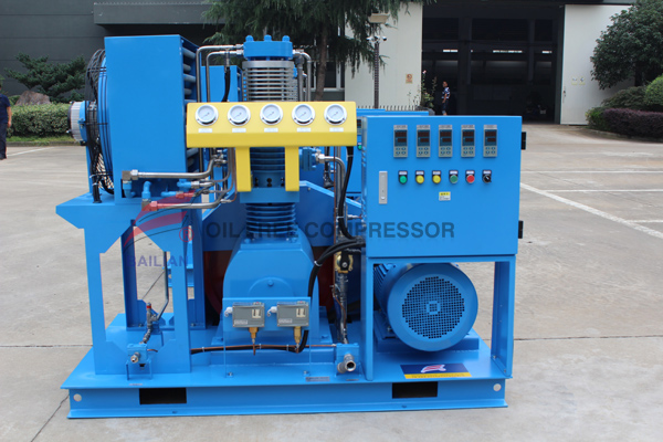 Bailian brand air cooling high pressure oxygen compressor is ready for shippment 