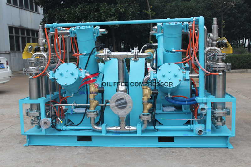 TOTALLY OIL FREE OXYGEN COMPRESSOR GOW-100-4-150