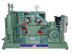 Does the piston work in the hydrogen compressor?