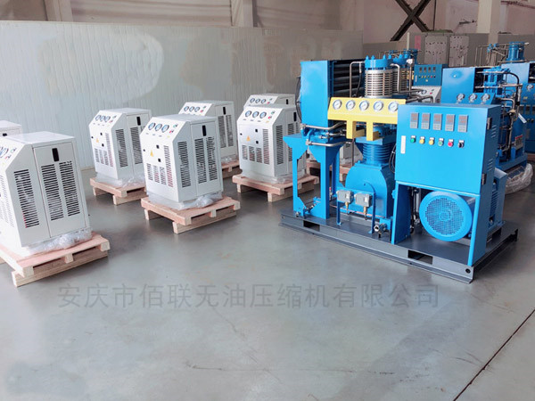 All oil-free high pressure oxygen compressor