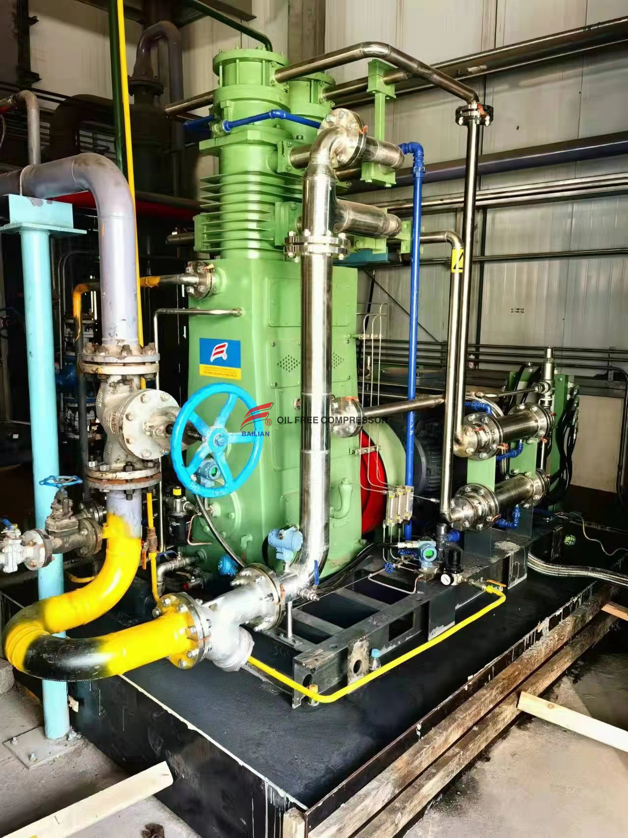 500NM3 5bar Low Pressure Oil Free Hydrogen Compressor 