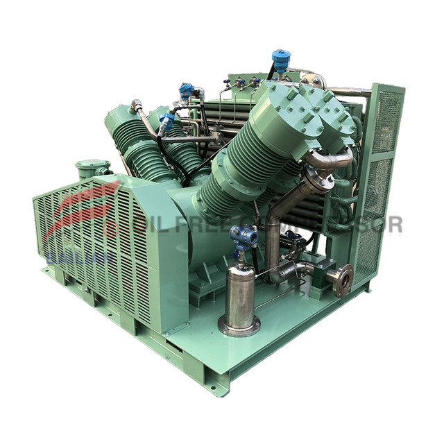 Double V-shaped pry mounted type N2 compressor 2VW-150/5-68