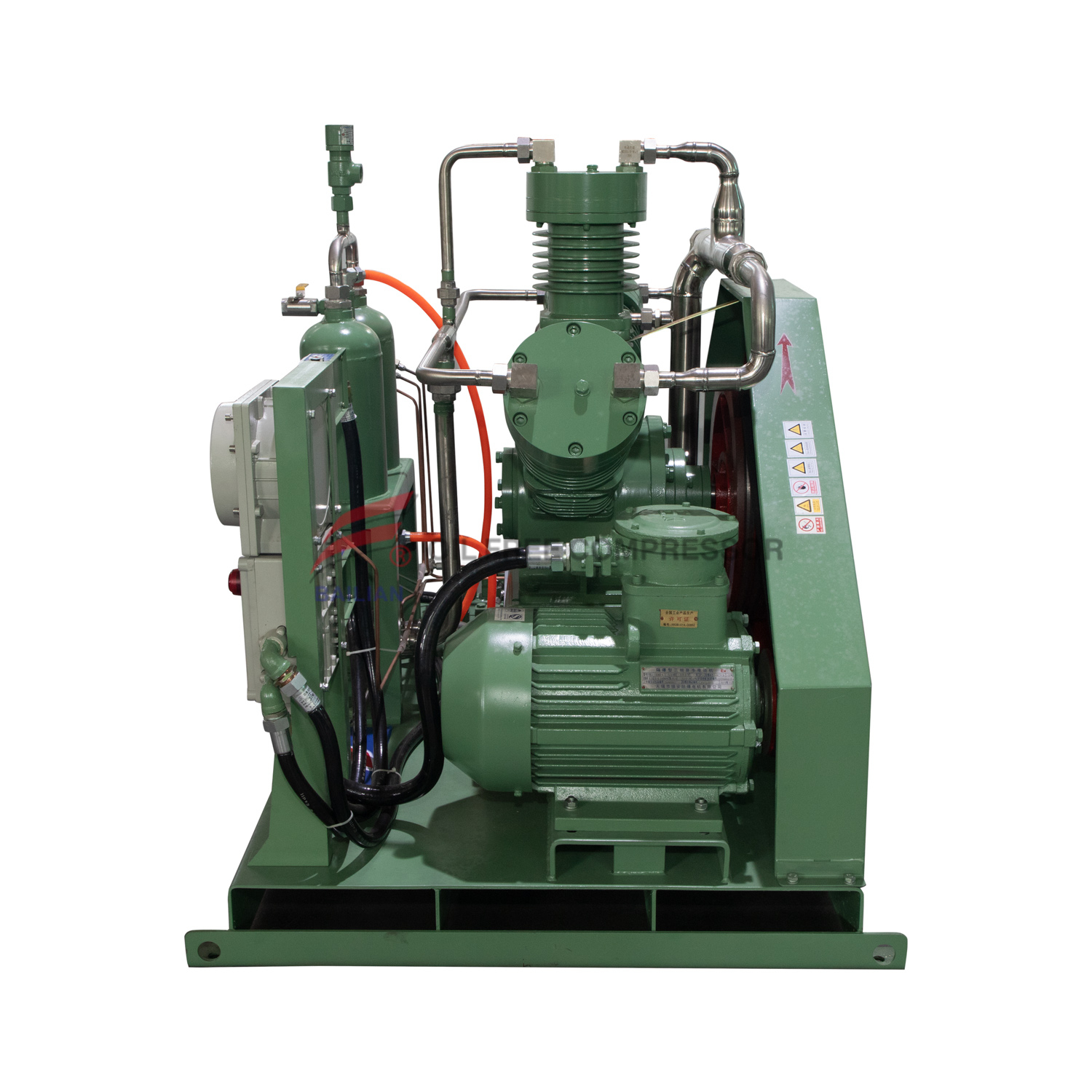 HW-35/1-10 W-shaped Sled Mounted Completely Oil-free Piston Type H2 Compressor