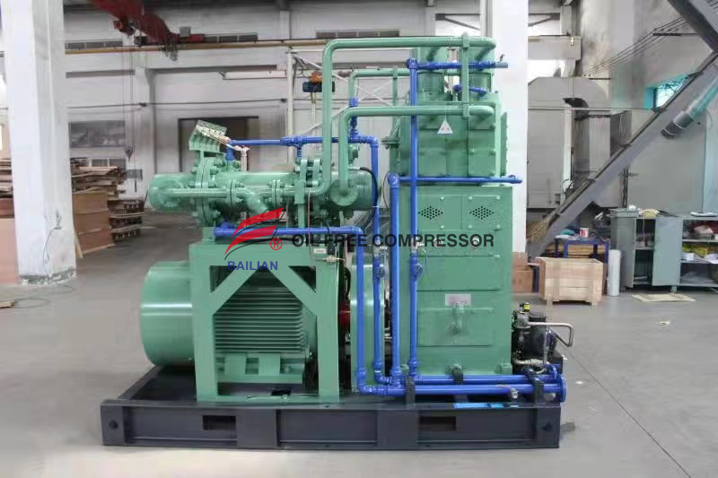 200NM3 10bar Low Pressure Oil Free Hydrogen Compressor 
