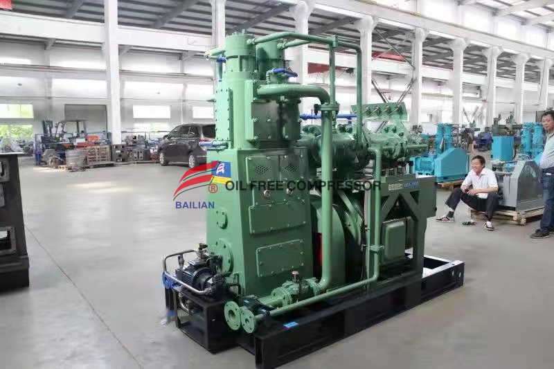 500NM3 10.5bar Low Pressure Oil Free Hydrogen Compressor 