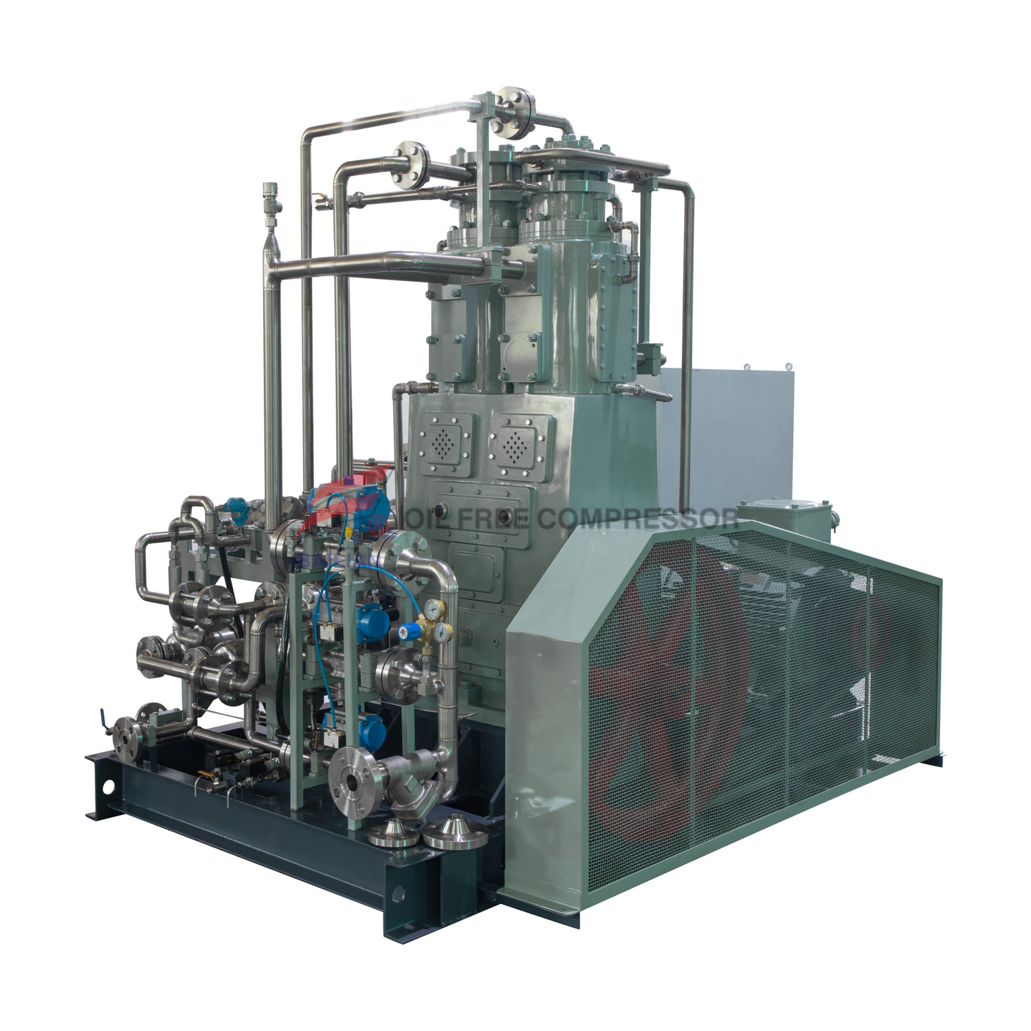 ZCWY-500/0.01-75 Reciprocating Piston Vertical Sled Mounted Type CO2 Compressor
