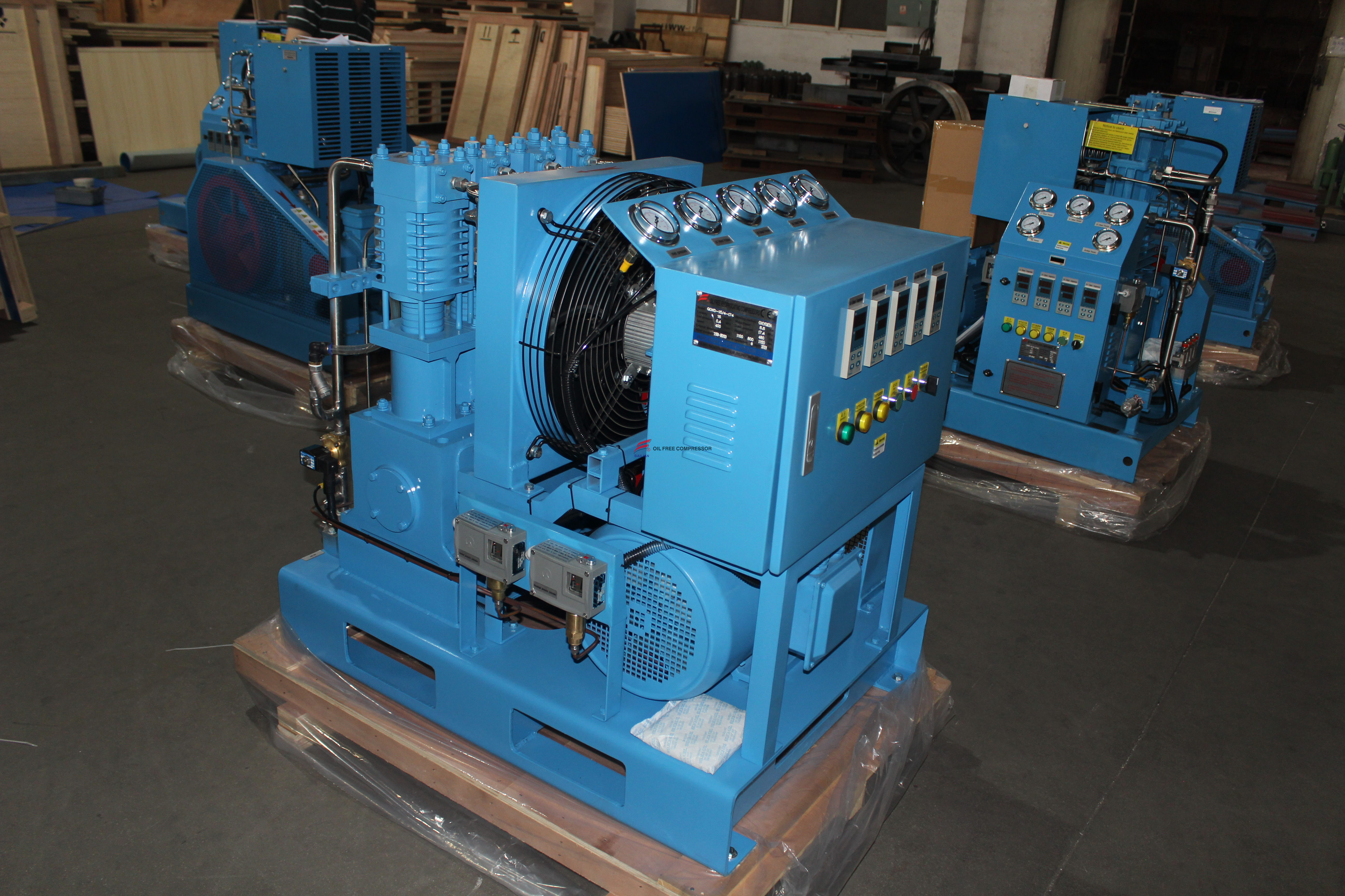 12NM3 300bar High Pressure Oil Free Oxygen Compressor 
