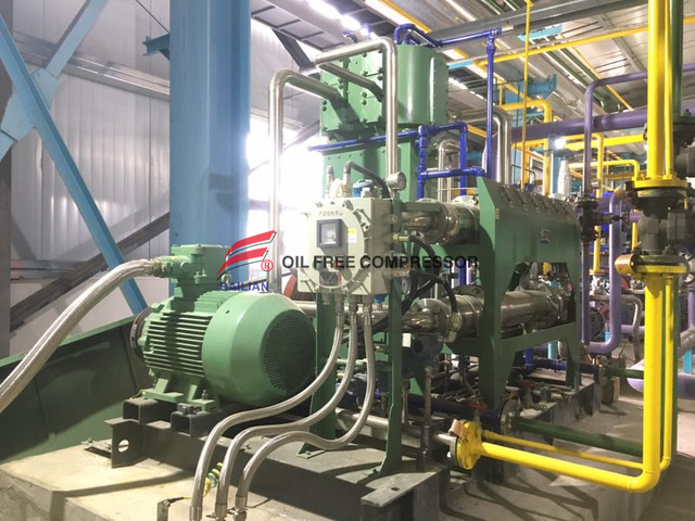300NM3 30bar Low Pressure Oil Free Hydrogen Compressor 
