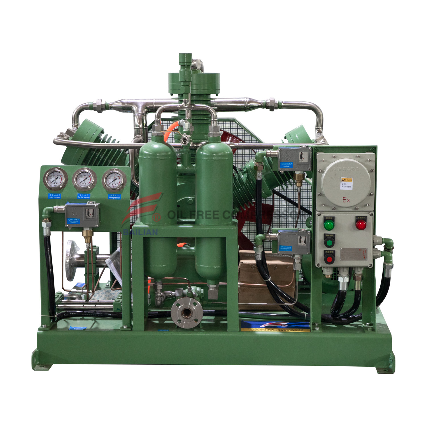 TZWH-150/16-50 Vertical Oil-free Pry Mounted Type H2 Compressor